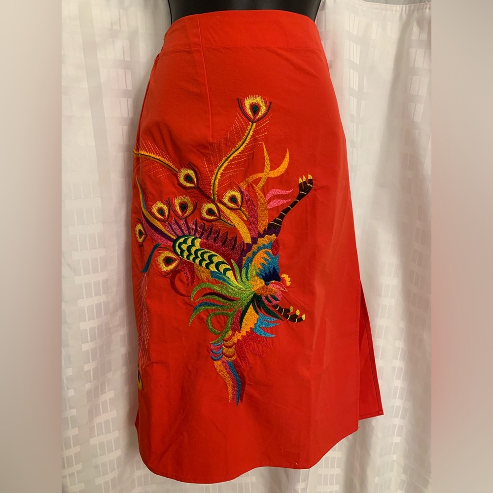 Utopia Phoenix embroidered skirt small new
